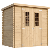 Timbela Lesena vrtna lopa - 204x142xH200 cm/2.22 m2 - Vrtna hiša s podi - TIMBELA M311C+M311G, (21823627)