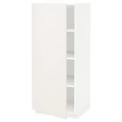 METOD Visoki element s policama, bela/Veddinge bela, 60x60x140 cm