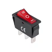 XTREME Rocker sklopka 230V 3pin 3pol, - crveni