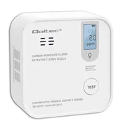 Qoltec Senzor ugljičnog monoksida s baterijom | alarm 85db | led