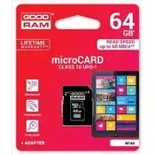 Spominska kartica GOODRAM, micro SD, 64GB