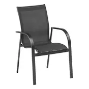 Kettler KETTLER TAMPA stolicˇa na slaganje, aluminij/tekstilen, antracit, 150 kg
