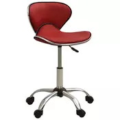vidaXL vidaXL Pisarniški stol vinsko rdeče umetno usnje, (21377883)