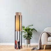 Aberto Design Podna lampa 7128, 130 cm, IP20, 1 x E27, 400 cm Kabl, Crna