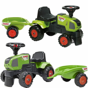 Falk Traktor Baby Claas Axos 310 Green s prikolico od 1 leta starosti