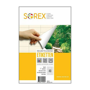 Etikete Sorex 48,5x25,4 mm, 100/1