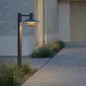 Lucande LED-ulična svetilka Montaro, 100 cm, antracit - Sodobni - antracit, bela - Aluminij