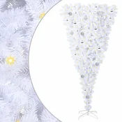 Vidaxl Umestno božično drevo med 300 LED Bela 180 cm PVC in jeklo