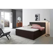 Livetastic POSTELJA Z VZMETNICO 160 cm x 200 cm , tekstil rjava