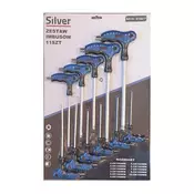 shumee WKRĘTAKI 11szt. TYP T HEX 2-10 mm SREBRNA
