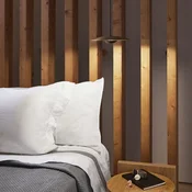 MARSET Ginger LED-visoka svetilka, Triac, premer 20 cm, medenina - Dnevna soba/jedilnica - Dizajn - medenina, črna - Kovina