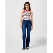 WRANGLER Kavbojke  modra / bela