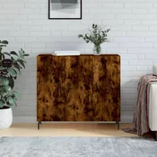 Vidaxl vidaXL Omarica dimljen hrast 90x34x80 cm Material na osnovi lesa