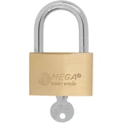 slomart Mega ključavnica medeninasta ojačana, kaljen lok 40 mm