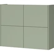 Prašno zelena stenska omarica v mat dekorju 97x79x27 cm Binetto – Germania