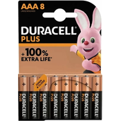 Duracell Plus AAA (M2400/LR03) - 8 u pakiranju - 8 Komadi