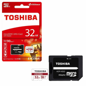 TOSHIBA spominska kartica 32GB micro SDHC z adapterjem SD