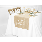 PartyDeco Božični namizni tekač- juta 50x250cm