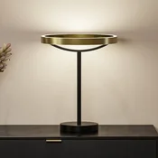 LED namizna svetilka Paulmann Melira, črna/zlata, višina 37 cm - Dnevna soba/jedilnica - Sodobni - mat črna, zlata - Kovina