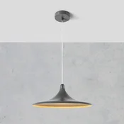 Markslöjd LED-visoka svetilka BEAM, siva, aluminij, O 37 cm - Dnevna soba/jedilnica - Sodobni - siva, prosojna