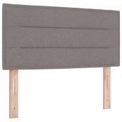 LED glava kreveta s LED trakama Sivo-smeđa 80 cm tkanina