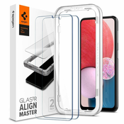 SPIGEN ALM GLAS.TR KALJENO STEKLO 2-KOSOVNI PAKET ZA SAMSUNG GALAXY A13 4G / LTE CLEAR