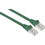 Intellinet Intellinet 741194 RJ45 omrežni kabel\, Patch kabel CAT 6a S/FTP 20.00 m zelena zaščita iz folije\, pletena zaščita\, zaščiten\, brez halogena 1 kos, (20417805)