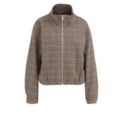 WE Fashion Prehodna jakna temno siva/barva blata/bela