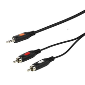 A/V PROGRAM KABEL VIVANCO 46032, RCA M x2 na 3.5MM M, 5M