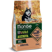 Monge BWild Grain Free Dog All Breeds Adult Salmon With Peas - 12 kg