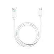 Oppo USB-A–USB-C kabel Oppo 3A DL129, 1 m, DL129, v paketu, bel