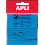 Apli Samolepilni indeks lističi, plastični 50 kos, modri