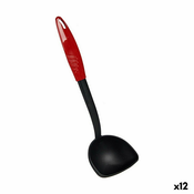 slomart zajemalka plastika rdeča črna najlon (6,5 x 30,5 x 9 cm) (12 kosov)
