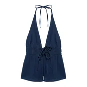 Pull&Bear Top temno modra
