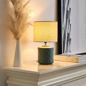 Namizna svetilka Pauleen Glowing Midnight kremasta/zelena - Dnevna soba/jedilnica - Mladostno bivanje - kremasta, temno zelena - Keramika