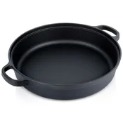 shumee Globoka litoželezna ponev za plin, indukcijo, žar, kamin, pečico, 30 cm