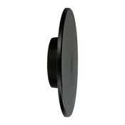 Moderna črna zunanja stenska svetilka, navpični krog, O22 cm, spremenljiva barva, LED, 15 W, IP65, disk, Milagro
