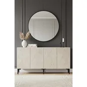 Hanah Home komoda Didema 150, 150 cm, bela / travertin