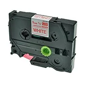 Kompatibilen trak za Brother TZe-222/TZ-222/PT/P-Touch 9mm - rdeč izpis/bel trak