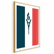 shumee Plakat - Francoska zastava s svečo
