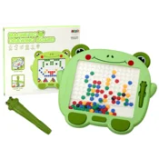 slomart LEAN TOYS Magneta tabla Žabica, zelena, z risalom