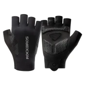 ROCKBROS Kratke kolesarske rokavice brez prstov, velikost XL - črne