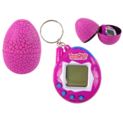 slomart LEAN TOYS Tamagotchi v jajcu - roza elektronska igra z živaljo