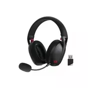 Redragon Slušalice Ire Pro H848, bežicne, gaming, mikrofon, over-ear, PC, PS4, Switch, crne 6950376715357