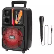 HOCO Bežicni zvucnik sa mikrofonom BS37 Dancer, Bluetooth, 10 W, FM, USB, AUX, crni