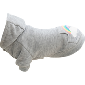 Trixie majica s kapuljacom za pse Rainbow Falls siva S 33 cm