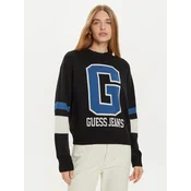 Guess Jeans Pulover W4BR11 Z3HN2 Črna Regular Fit
