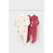 Mayoral Newborn hlače z naramnicami (z nogicami) otroške paket 2 kosov