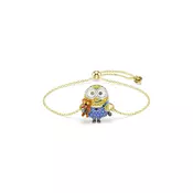 Swarovski zapestnica ženska pozlačena s kristalom Swarovski MINIONS