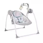 Muzička ležaljka za bebe Swing siva